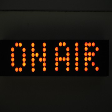 On air sign for TV